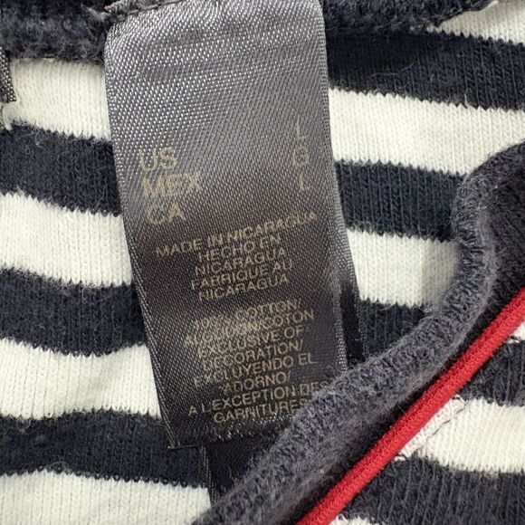 Y2K Liz Claiborne Flag Stripe Baby Tee Women’s L 4th of July Retro Vibes USA - Picture 4 of 8